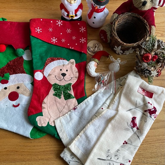 EUC Holiday Decor: Stockings, Figurines, Ornaments + More - Picture 1 of 5